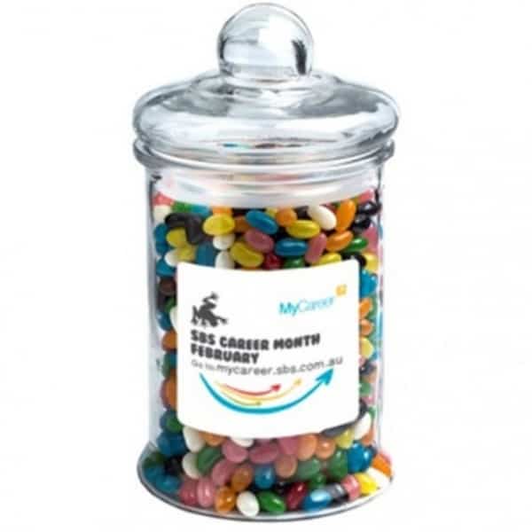Branded Promotional Big Apothecary Jar With Jelly Beans 1.2Kg