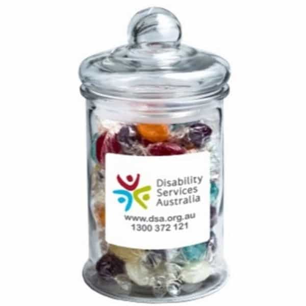 Branded Promotional Big Apothecary Jar With Boiled Lollies 700G/ X88