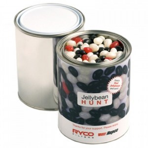 Branded Promotional Paint Tin with Jelly Beans 1KG