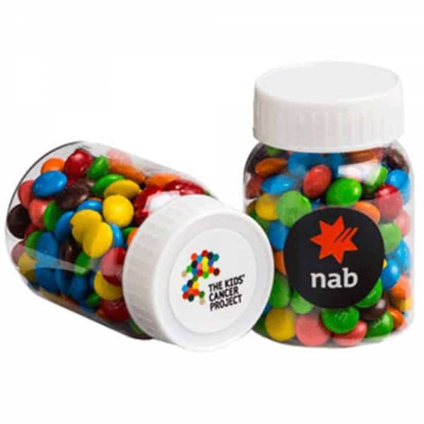 Branded Promotional Baby Jar with Mini M&Ms 45g
