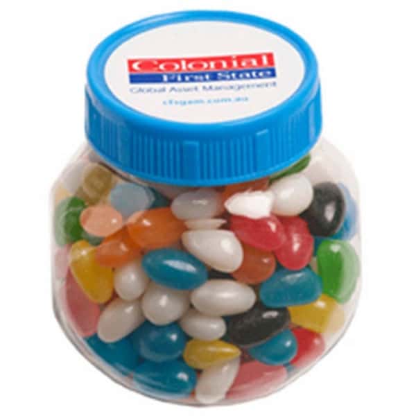 Branded Promotional Plastic Jar With Jelly Beans 170G