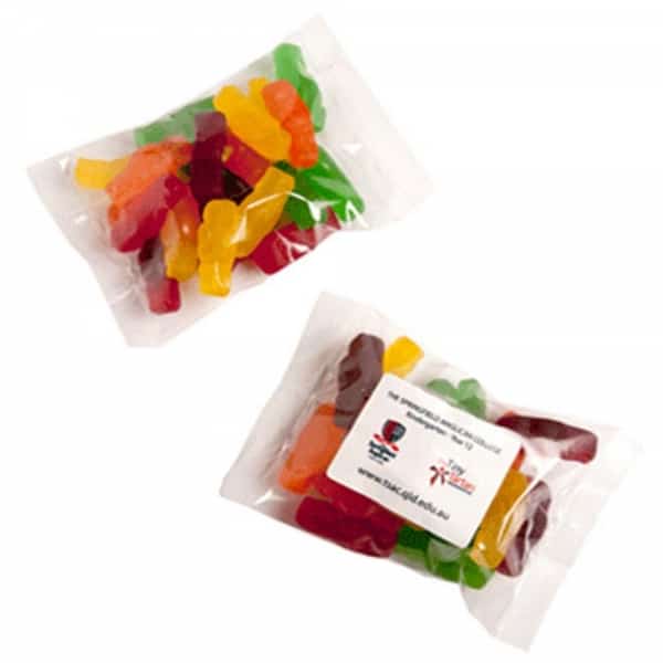 Branded Promotional Jelly Babies Bags 100g