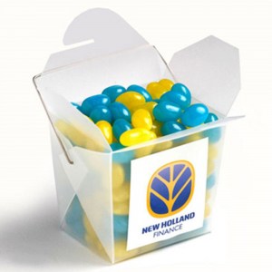 Branded Promotional Frosted Noodle Box with Jelly Beans 100g