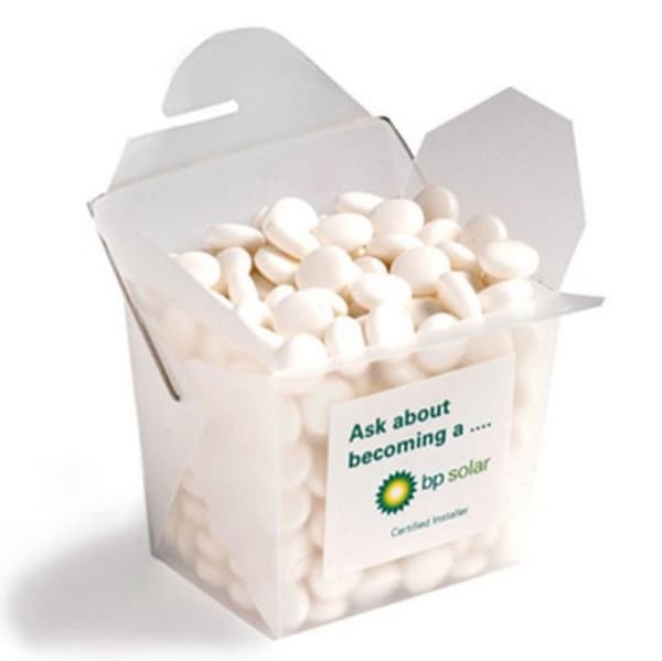Branded Promotional Frosted Noodle Box with Mints 100g