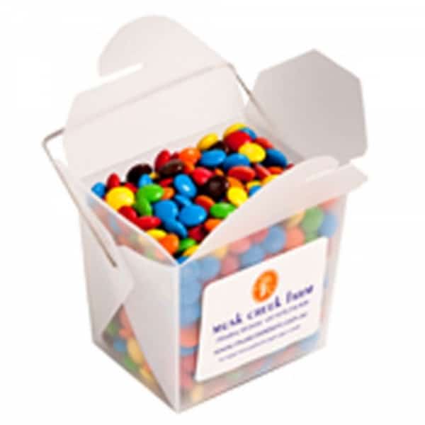 Branded Promotional Frosted Noodle Box With M&Amp;Ms 100G