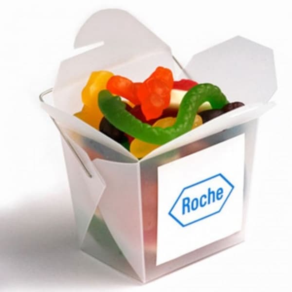 Branded Promotional Frosted Noodle Box With Mixed Lollies 100G