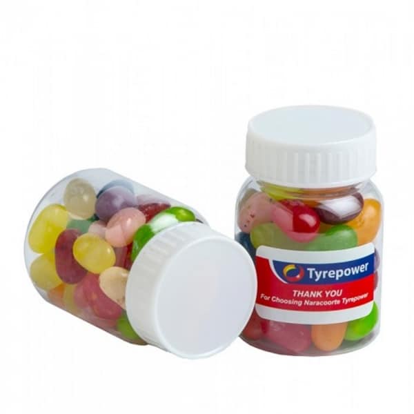 Branded Promotional Baby Jar Filled With Jelly Belly Jelly Beans 50G