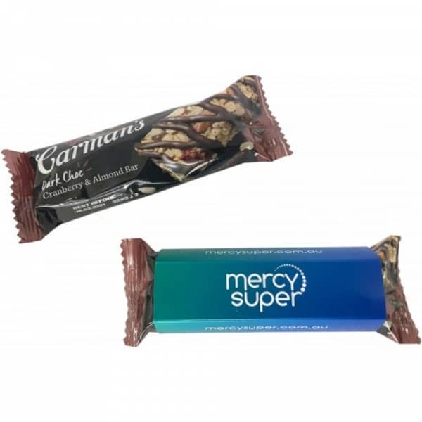 Branded Promotional Muesli Bar With Sleeve