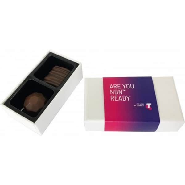 Branded Promotional 2 Pack Choc Box