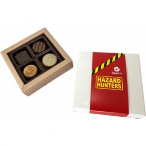 Branded Promotional 4 Pack Choc Box