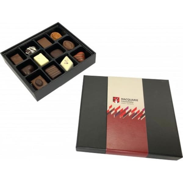 Branded Promotional 12 Pack Choc Box Assorted Pralines