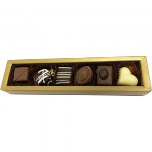 Branded Promotional 6 Pack Choc Box ASSORTED Pralines