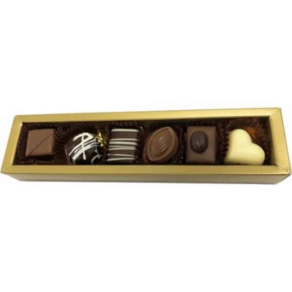 Branded Promotional 6 Pack Choc Box Assorted Pralines