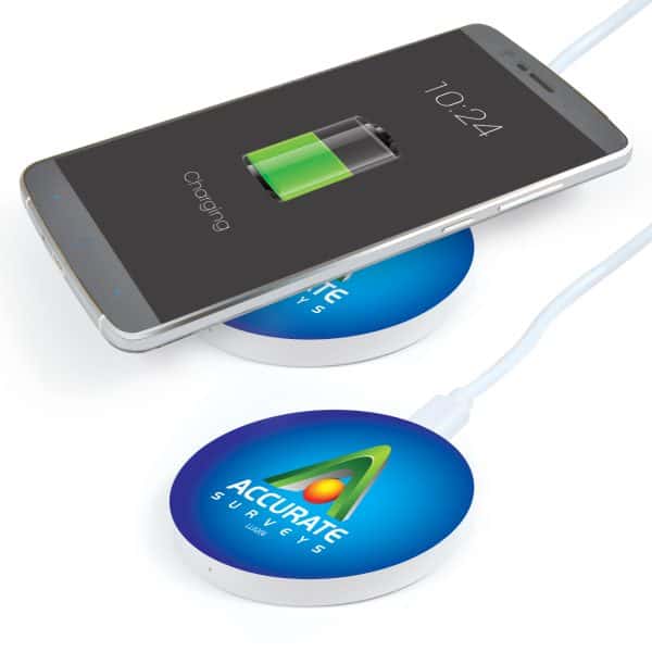 Branded Promotional Arc Round Wireless Charger