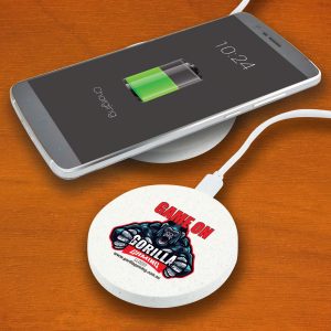 Branded Promotional Arc Eco Round Wireless Charger