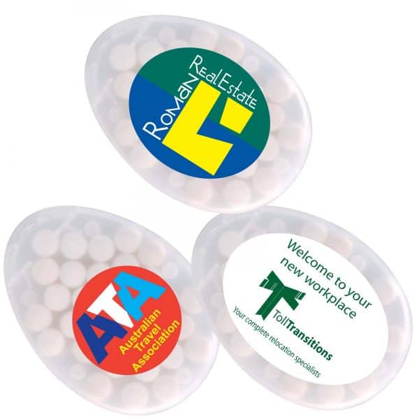 Branded Promotional Egg Shape Sugar Free Breath Mints