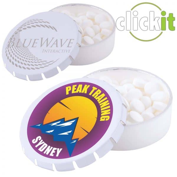 Branded Promotional Click It Mint Tins