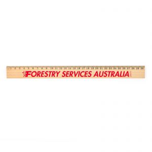 Branded Promotional Axis 30cm Wooden Ruler