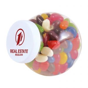 Branded Promotional Assorted Colour Mini Jelly Beans in Container