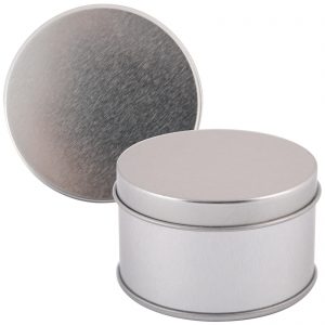 Branded Promotional Silver Round Tin