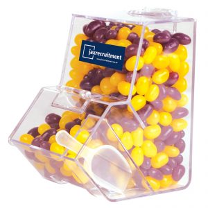 Branded Promotional Corporate Colour Mini Jelly Beans in Dispenser
