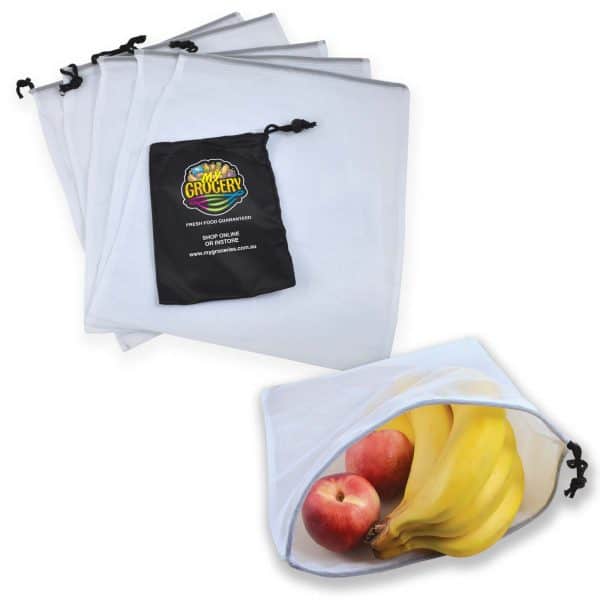 Branded Promotional Harvest Produce Bags In Pouch