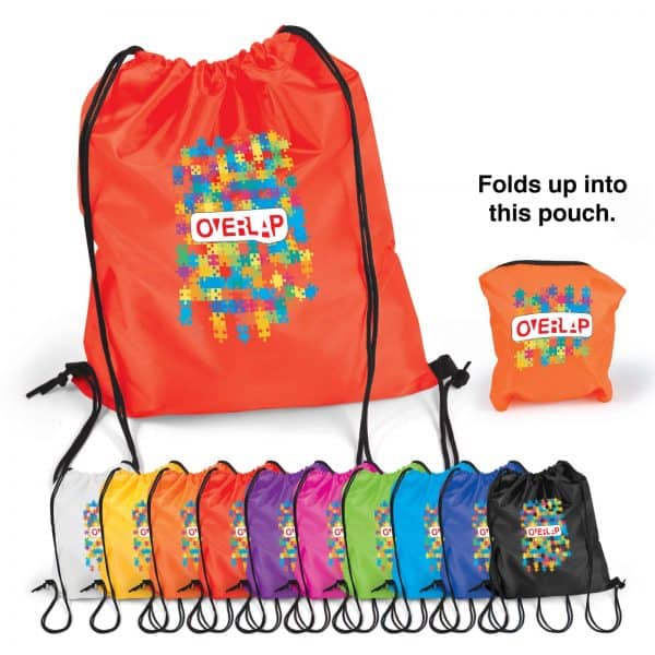 Branded Promotional Pronto Drawstring Backpack