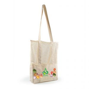 Branded Promotional Scoot Calico / Mesh Tote Bag