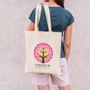 Branded Promotional Urban Shopper Folding Calico Bag (LH)
