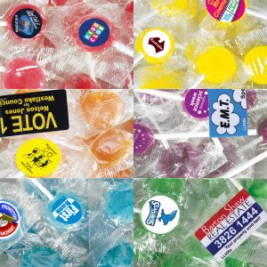 Branded Promotional Corporate Colour Lollipops