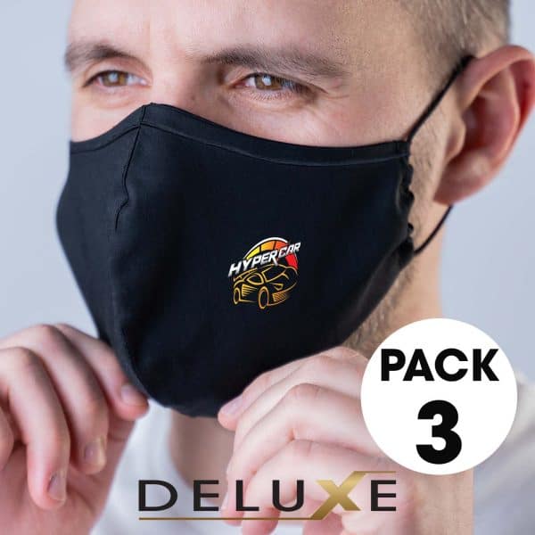 Branded Promotional 3 Pack - Deluxe Face Masks