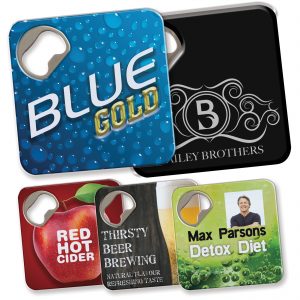 Branded Promotional Quench Bottle Opener / Coaster