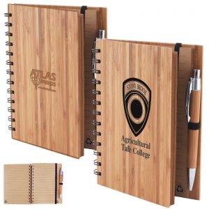 Branded Promotional Amazon Bamboo Notebook