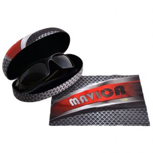 Branded Promotional Hard Sunglasses Case with Lens Cloth