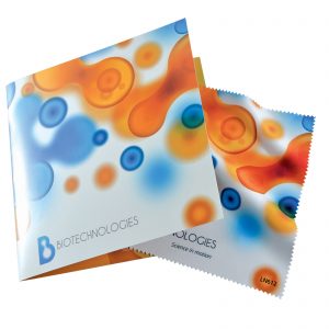 Branded Promotional Microfibre Lens Cloth in Card