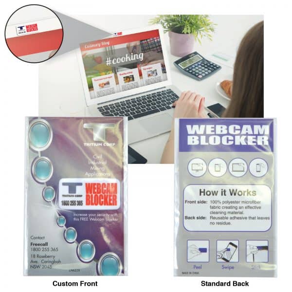 Branded Promotional Microfibre Webcam Blocker