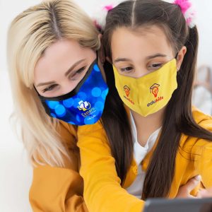 Branded Promotional Deluxe Face Mask - Adult & Children Sizes