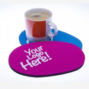 Branded Promotional Neoprene mug mat