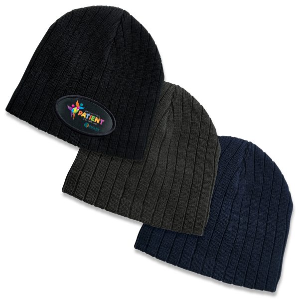 Branded Promotional Cable Knit Beanie