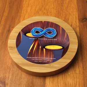 Branded Promotional Bamboo Ranger Fast Wireless Charger