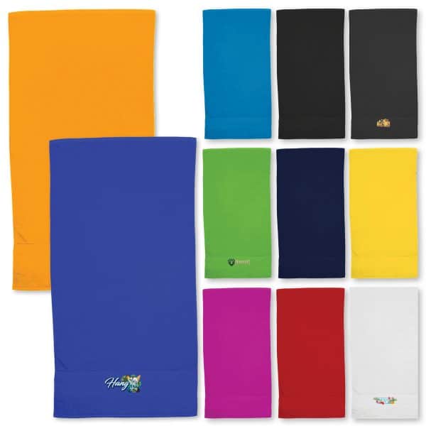 Branded Promotional Terry Velour Towel