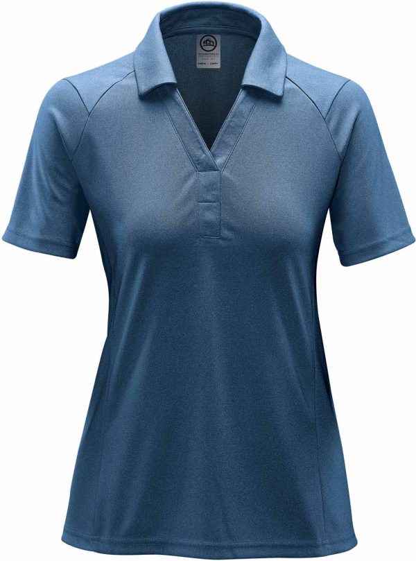 Branded Promotional Women'S Mistral Heathered Polo