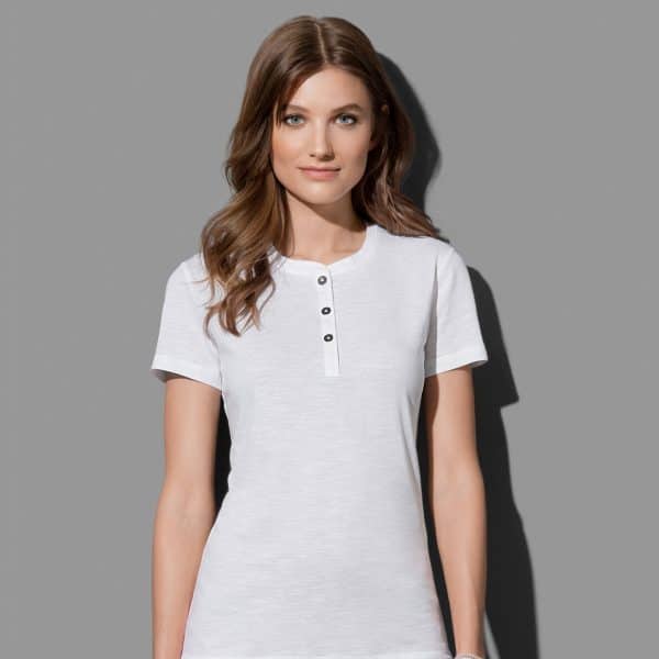 Branded Promotional Women'S Sharon Henley T-Shirt