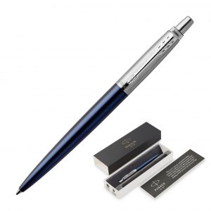 Branded Promotional Metal Pen Ballpoint Parker Jotter - Royal Blue CT