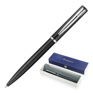 Branded Promotional Metal Pen Ballpoint Waterman Allure - Black CT