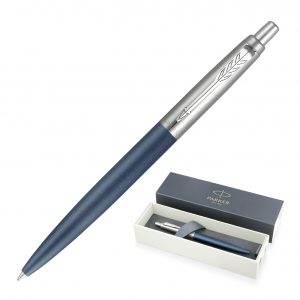 Branded Promotional Metal Pen Ballpoint Parker Jotter XL - Matte Blue CT