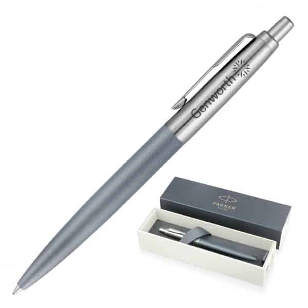 Branded Promotional Metal Pen Ballpoint Parker Jotter Xl - Matte Grey Ct
