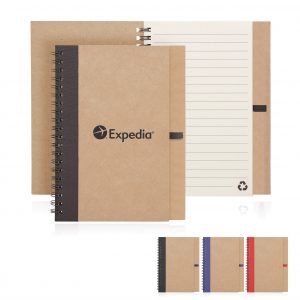 Branded Promotional Eco Notebook Recycled Paper Spiral Bound