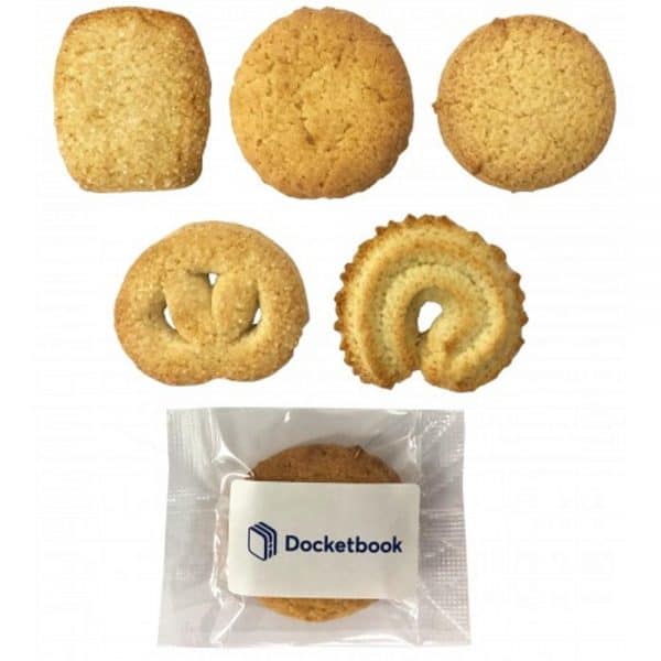 Branded Promotional Butter Biscuits  In Cello Bag