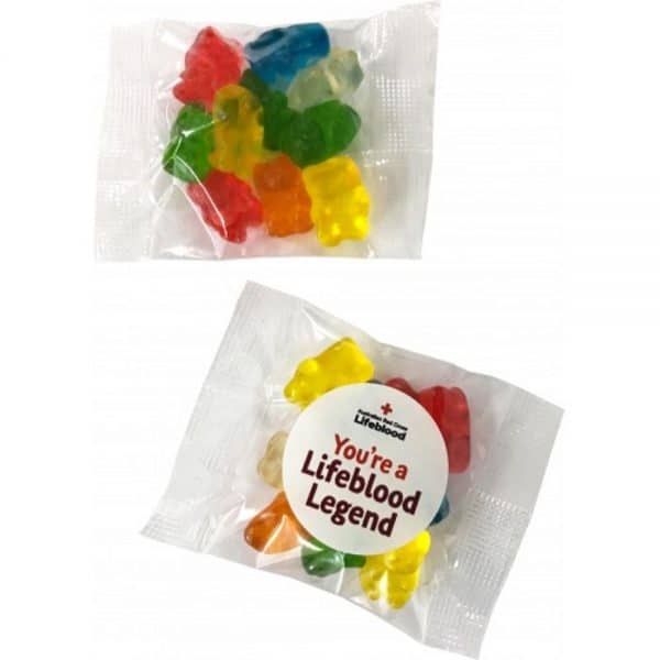 Branded Promotional Gummi Bears 25G